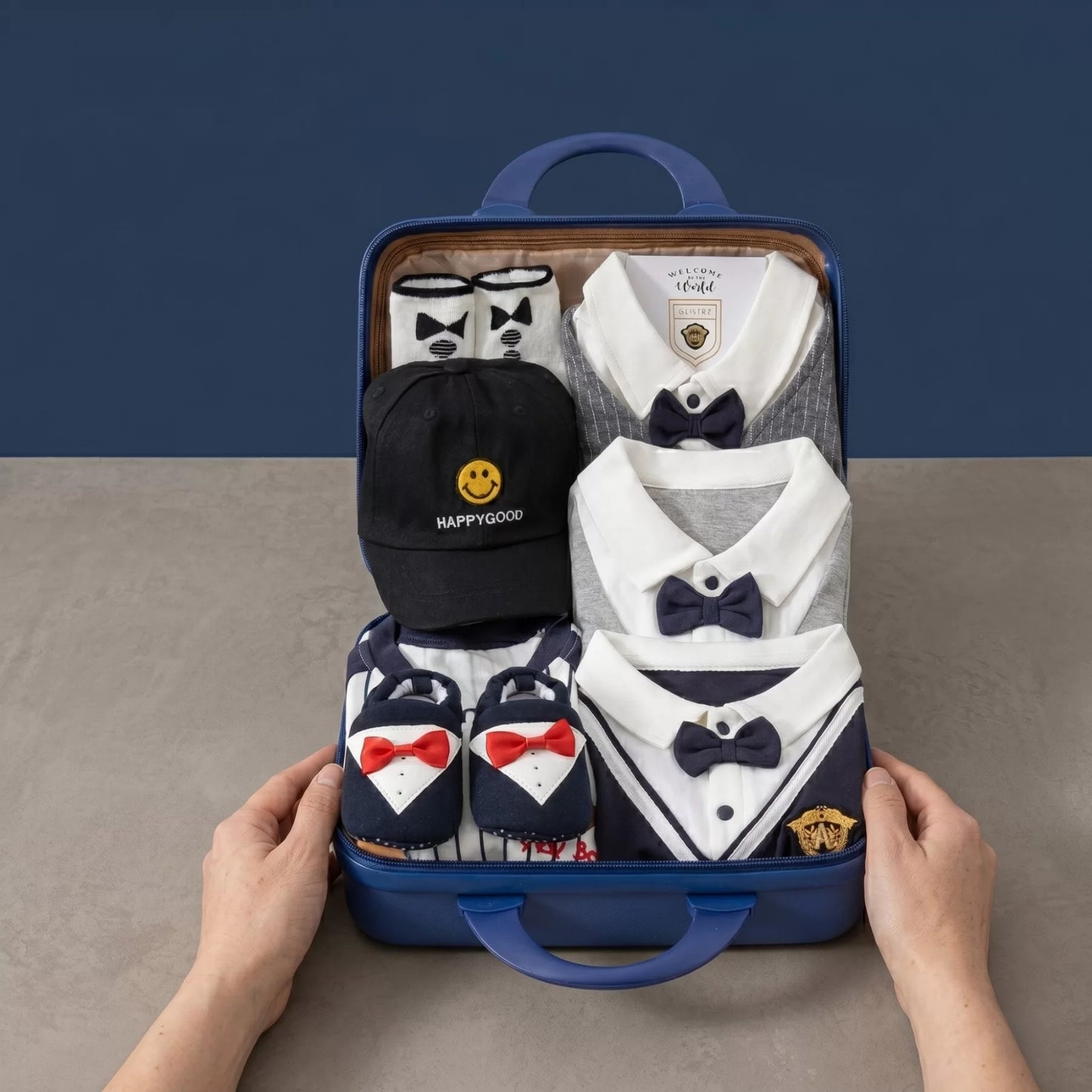Meeting Baby Gift Set in Keepsake Suitcase