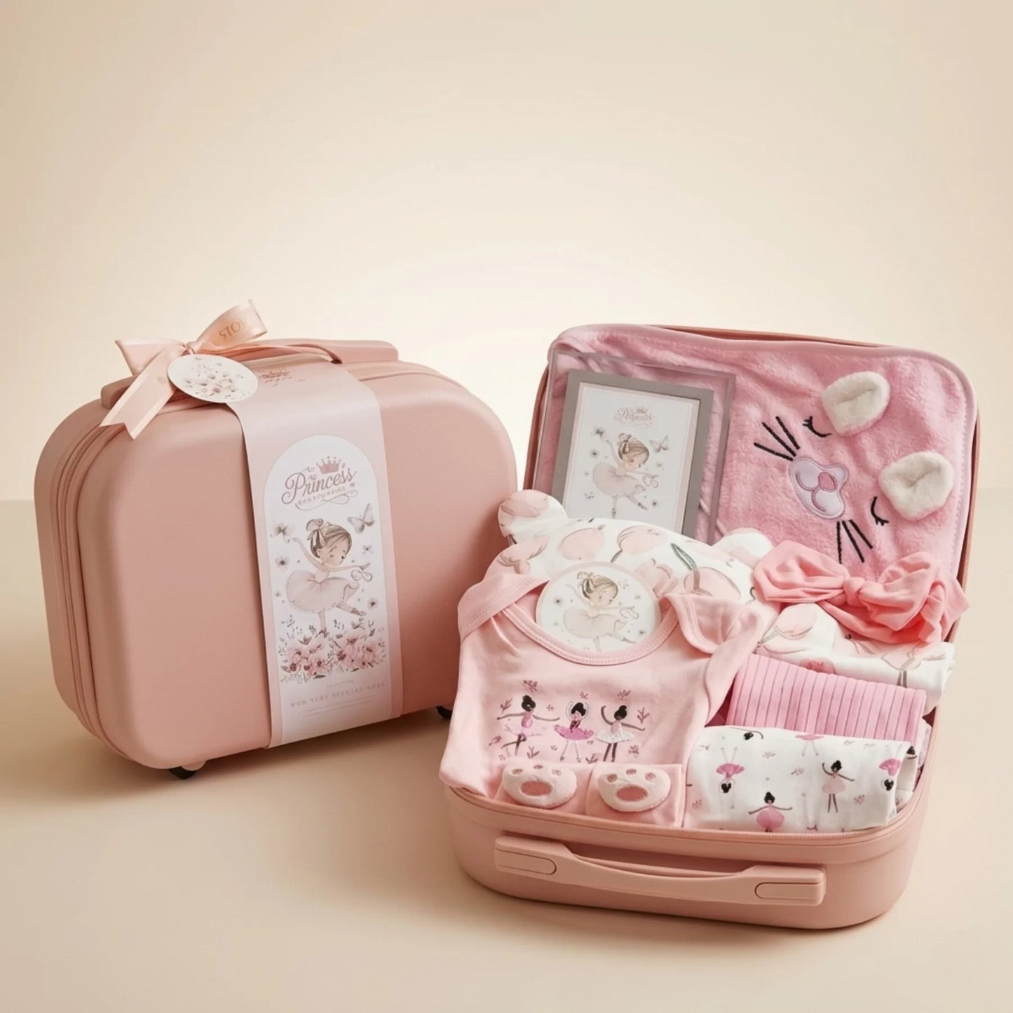 Princess Cars Baby Gift Set in Keepsake Suitcase