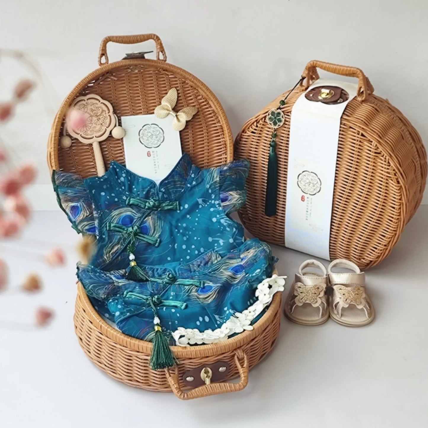 Oriental Baby Gift Set in Keepsake Suitcase
