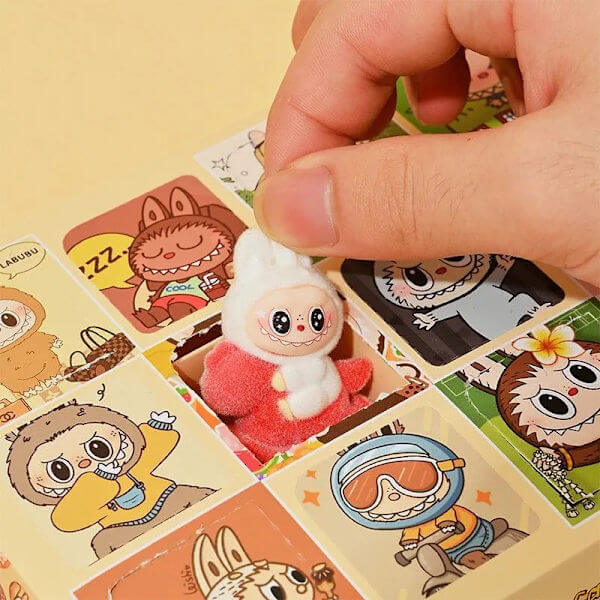 Advent Calendar Labubu – 12 Flocked Plush Toys
