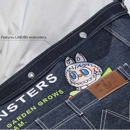 LABUBU DENIM MESSENGER BAG
