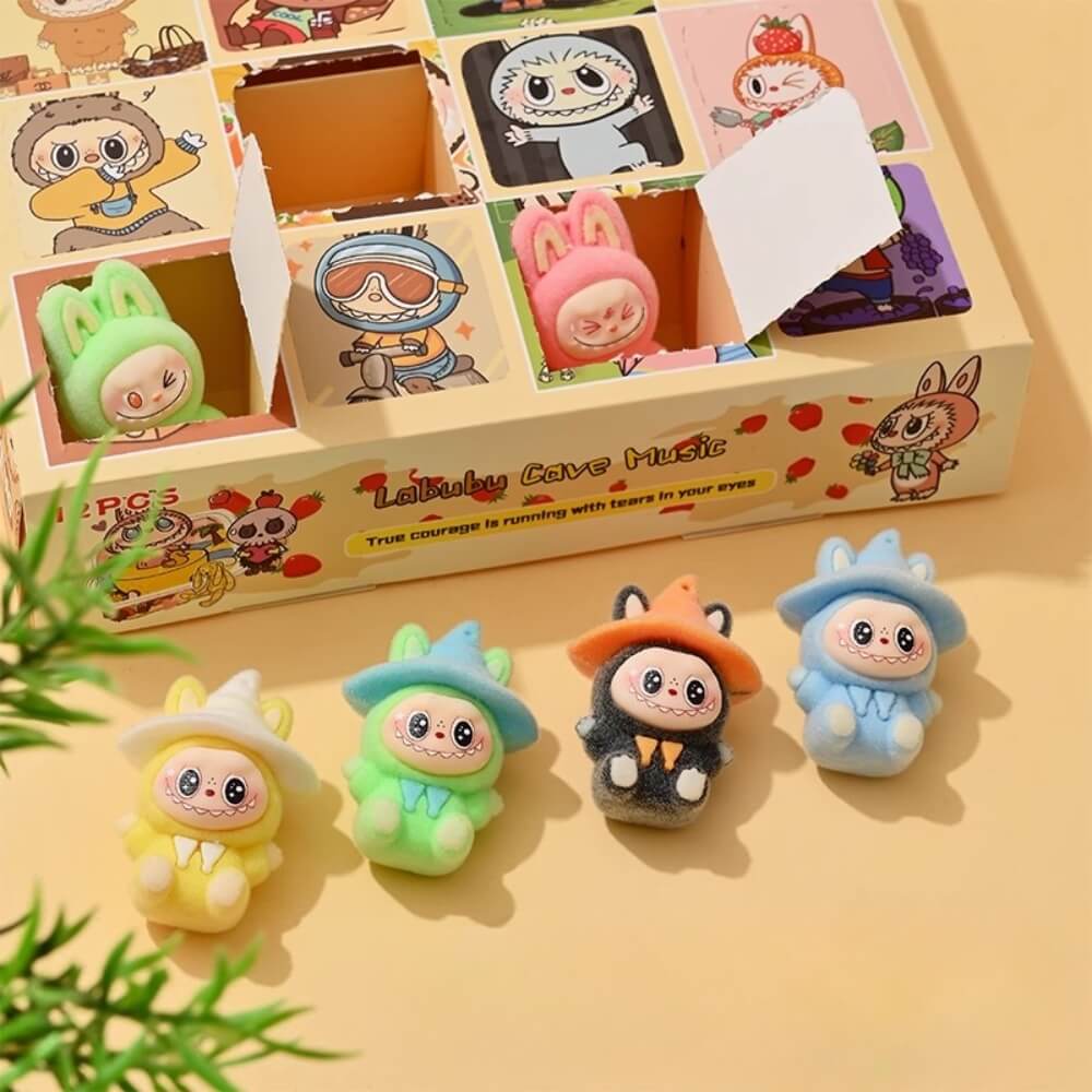 Advent Calendar Labubu – 12 Flocked Plush Toys