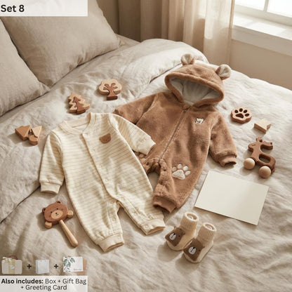 Bear Baby Gift Set in Keepsake Suitcase