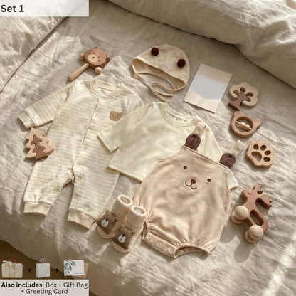 Bear Baby Gift Set in Keepsake Suitcase
