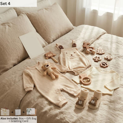 Bear Baby Gift Set in Keepsake Suitcase