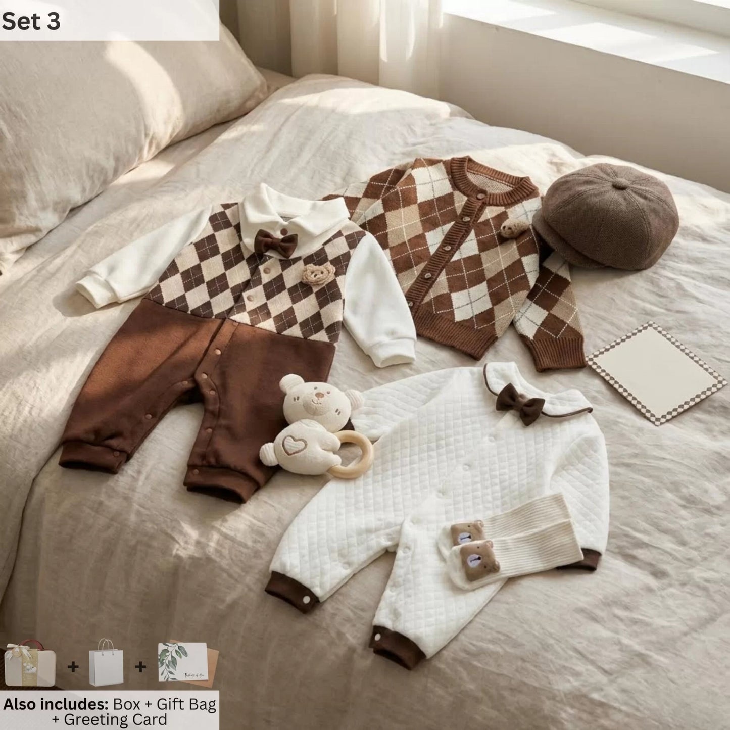 CEO Bear Baby Gift Set in Keepsake Suitcase
