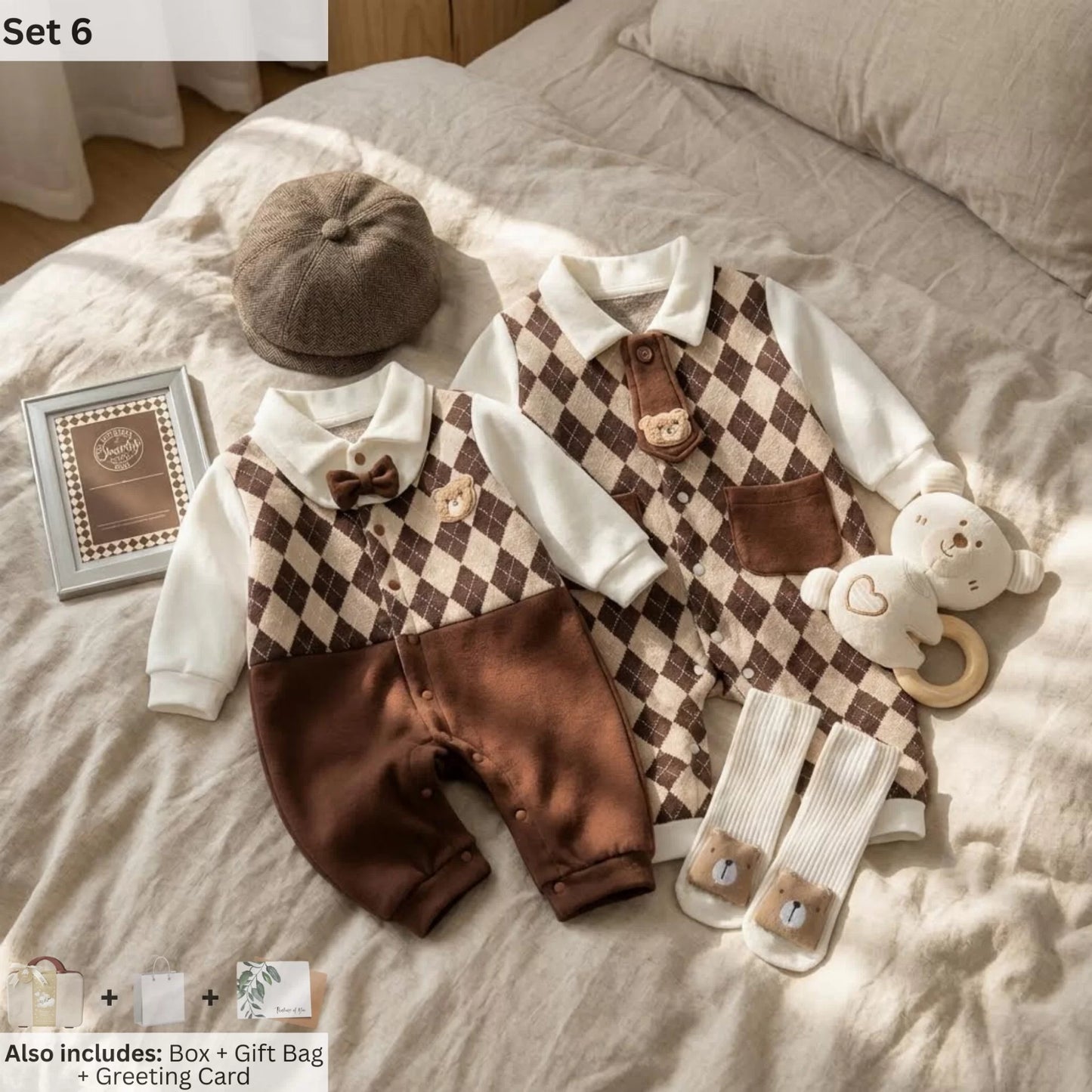 CEO Bear Baby Gift Set in Keepsake Suitcase