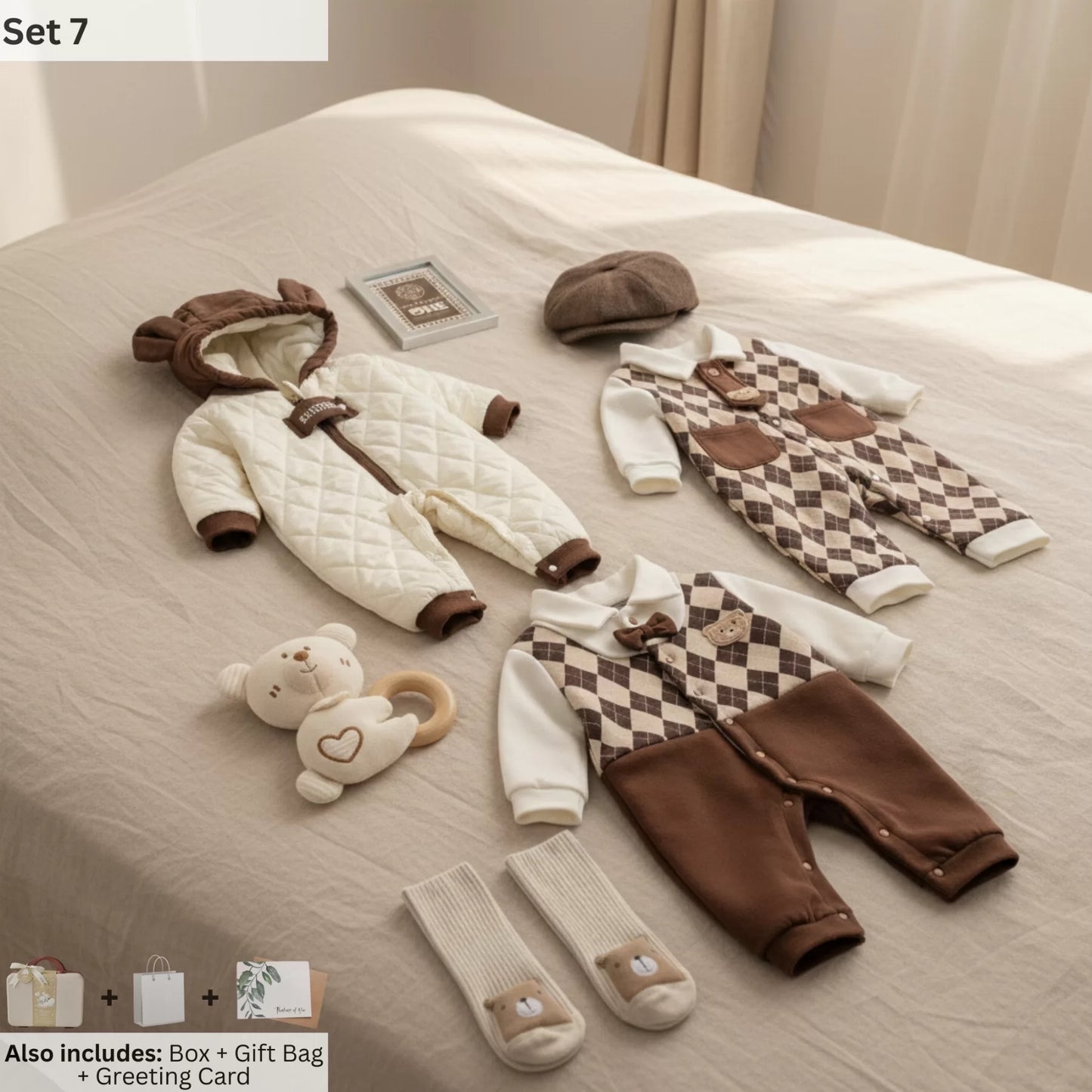 CEO Bear Baby Gift Set in Keepsake Suitcase