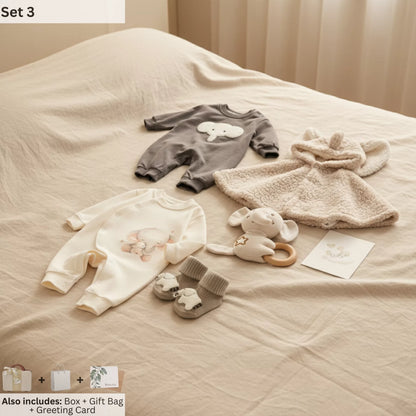 Elephant Baby Gift Set in Keepsake Suitcase