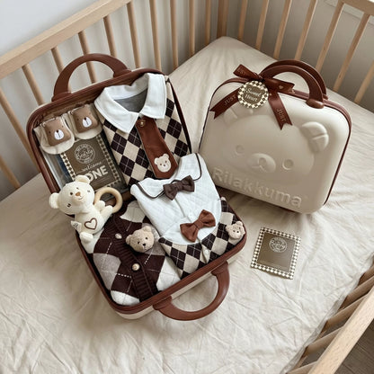 CEO Bear Baby Gift Set in Keepsake Suitcase