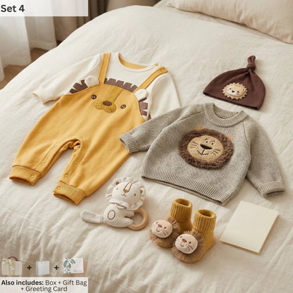 Lion Baby Gift Set in Keepsake Suitcase