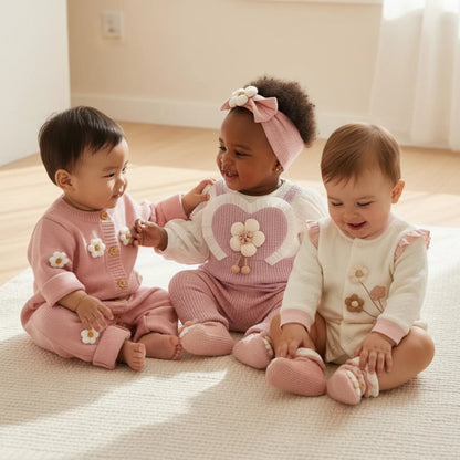 Flower Baby Gift Set in Keepsake Suitcase