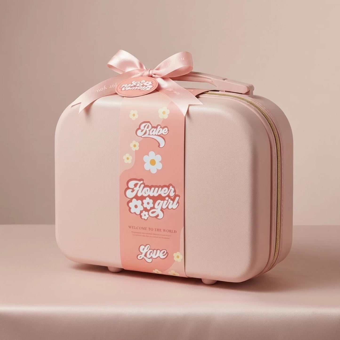 Flower Baby Gift Set in Keepsake Suitcase