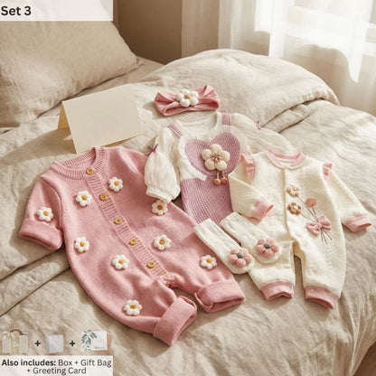 Flower Baby Gift Set in Keepsake Suitcase