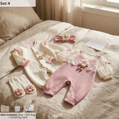 Flower Baby Gift Set in Keepsake Suitcase