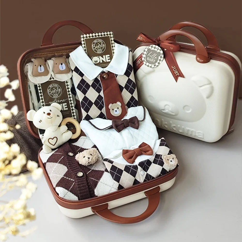 CEO Bear Baby Gift Set in Keepsake Suitcase