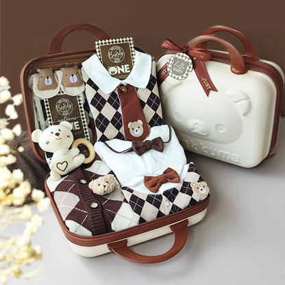 CEO Bear Baby Gift Set in Keepsake Suitcase