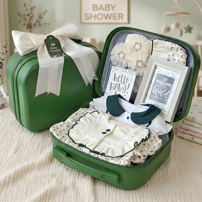 Pumpkin Baby Gift Set in Keepsake Suitcase