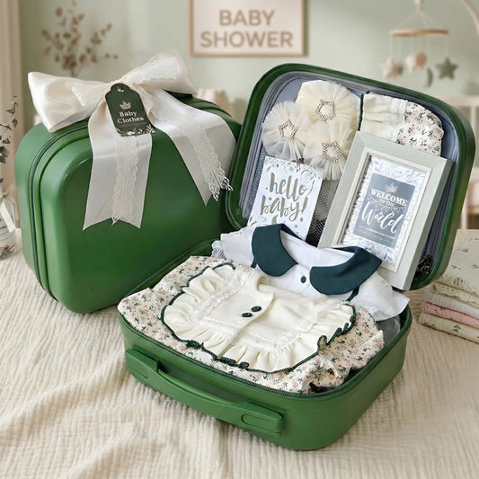 Pumpkin Baby Gift Set in Keepsake Suitcase