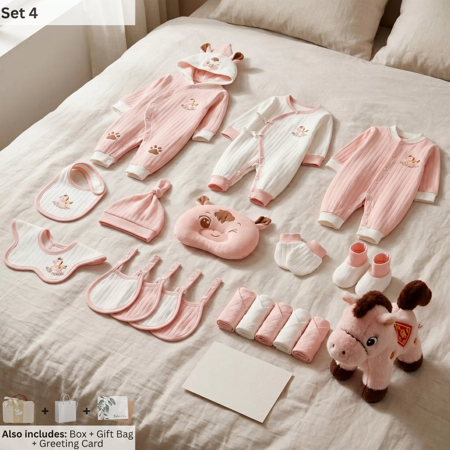 Horse Baby Gift Set in Keepsake Suitcase