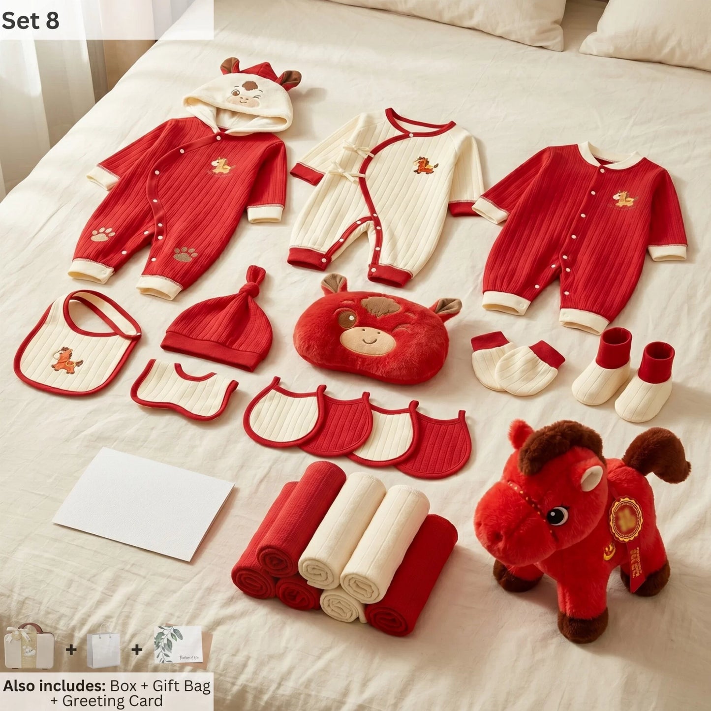 Horse Baby Gift Set in Keepsake Suitcase