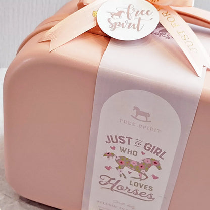 Equestrian Cars Baby Gift Set in Keepsake Suitcase