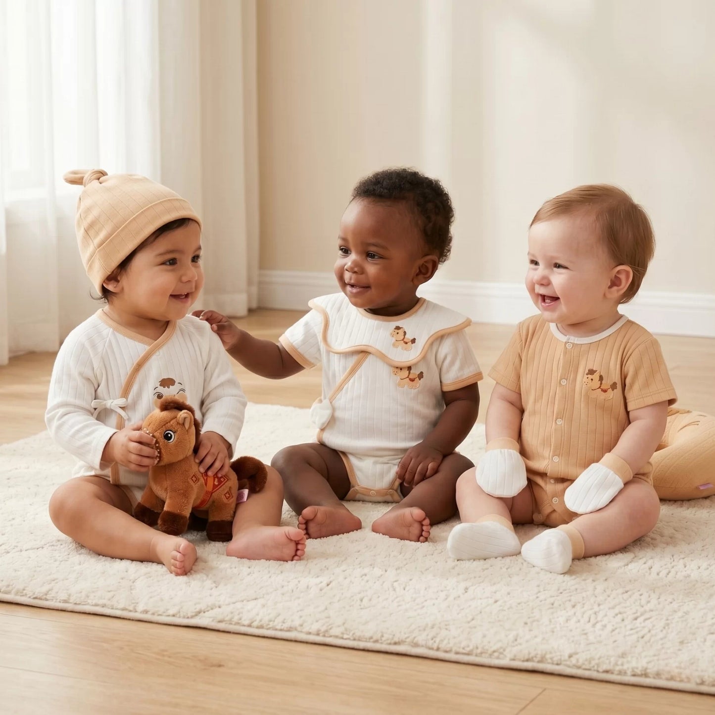 Horse Baby Gift Set in Keepsake Suitcase