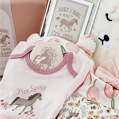 Equestrian Cars Baby Gift Set in Keepsake Suitcase