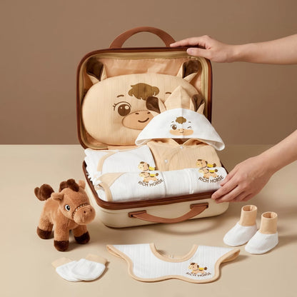 Horse Baby Gift Set in Keepsake Suitcase
