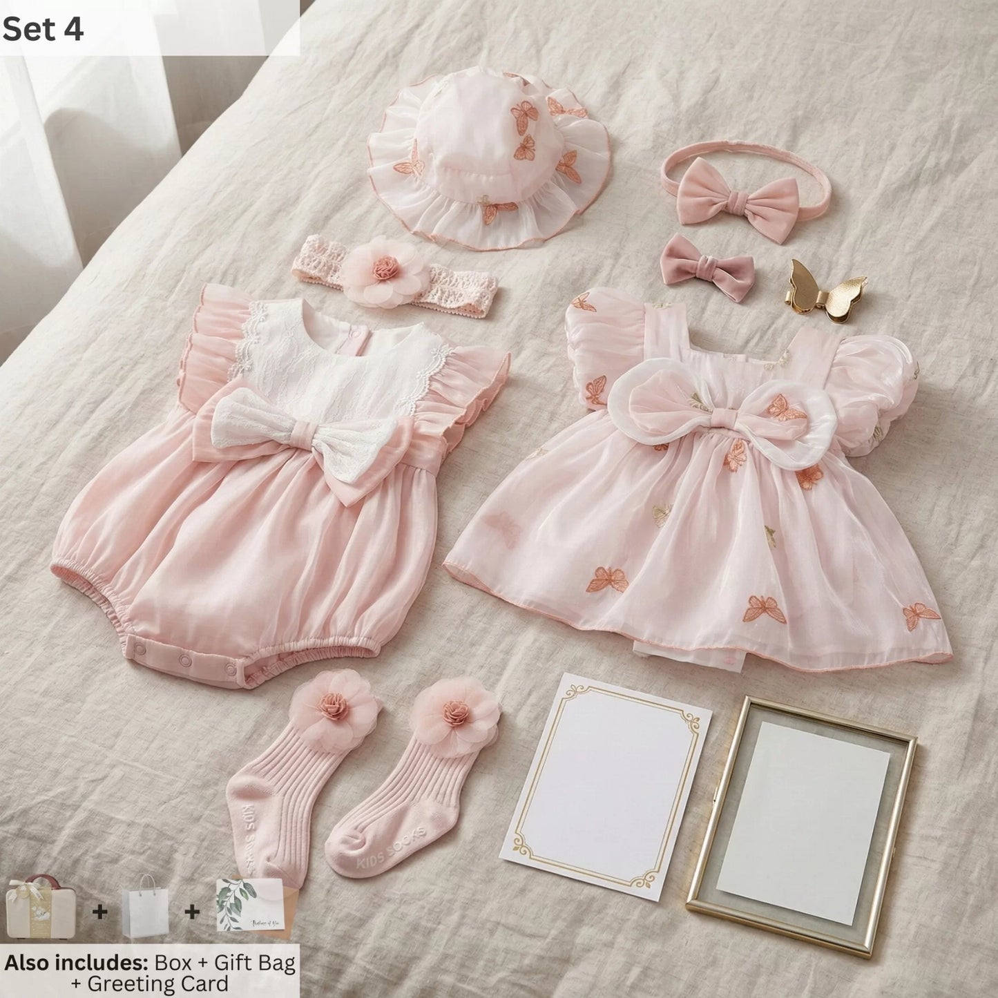 Butterfly Baby Gift Set in Keepsake Suitcase