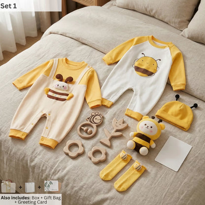 Honey Bee Baby Gift Set in Keepsake Suitcase