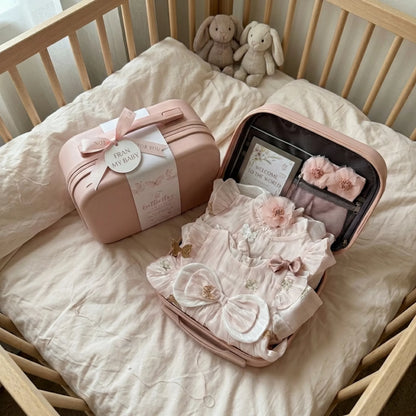 Butterfly Baby Gift Set in Keepsake Suitcase