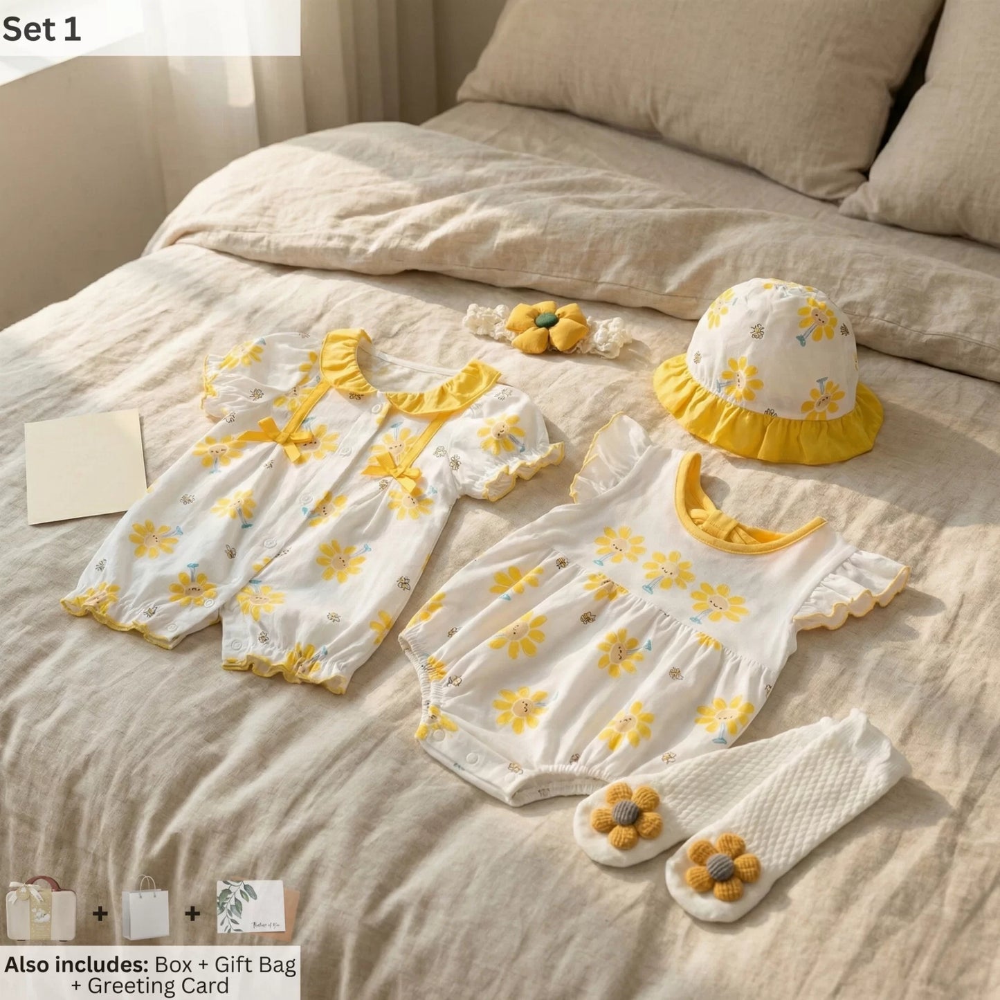 Girasole Baby Gift Set in Keepsake Suitcase