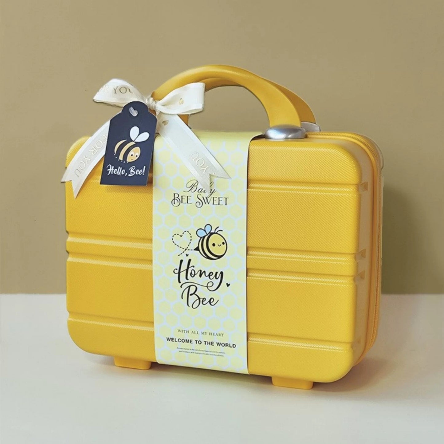 Honey Bee Baby Gift Set in Keepsake Suitcase