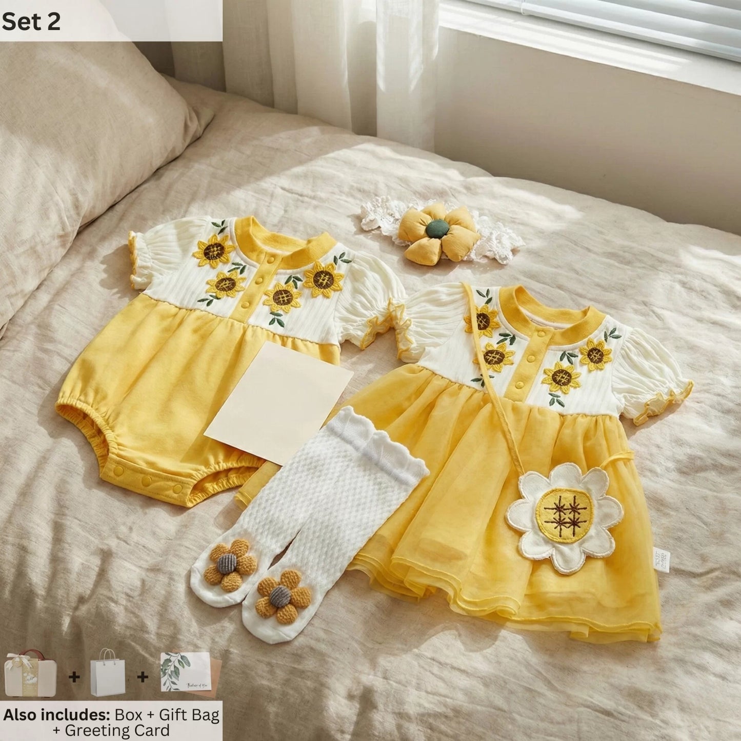 Girasole Baby Gift Set in Keepsake Suitcase