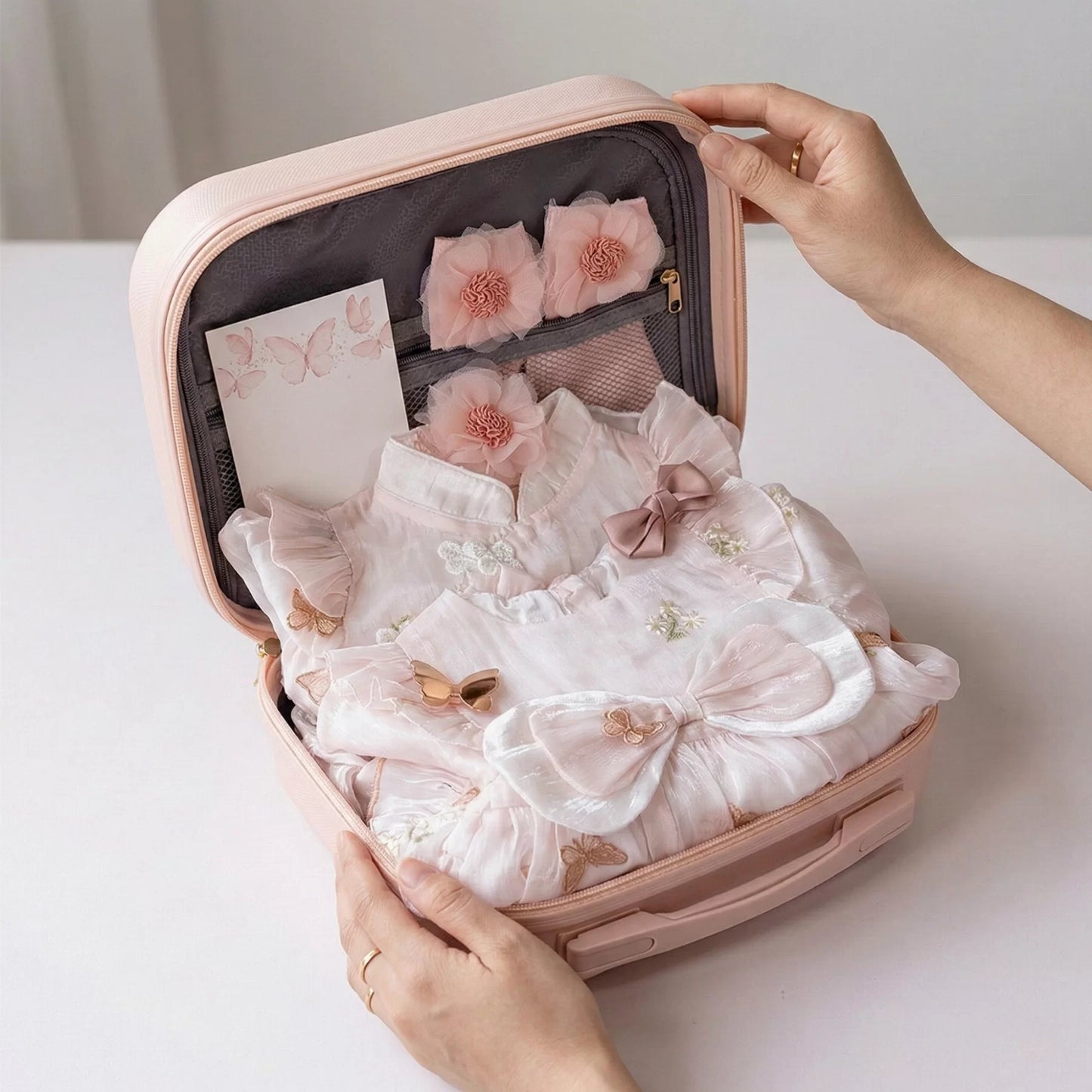 Butterfly Baby Gift Set in Keepsake Suitcase