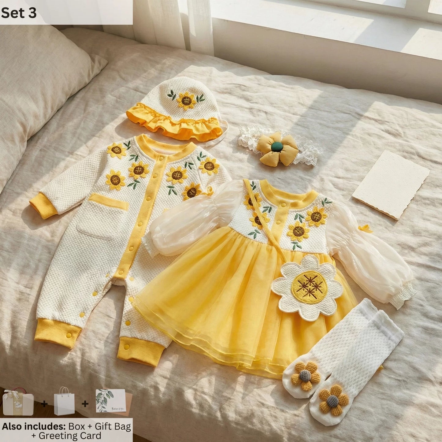 Girasole Baby Gift Set in Keepsake Suitcase