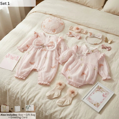 Butterfly Baby Gift Set in Keepsake Suitcase