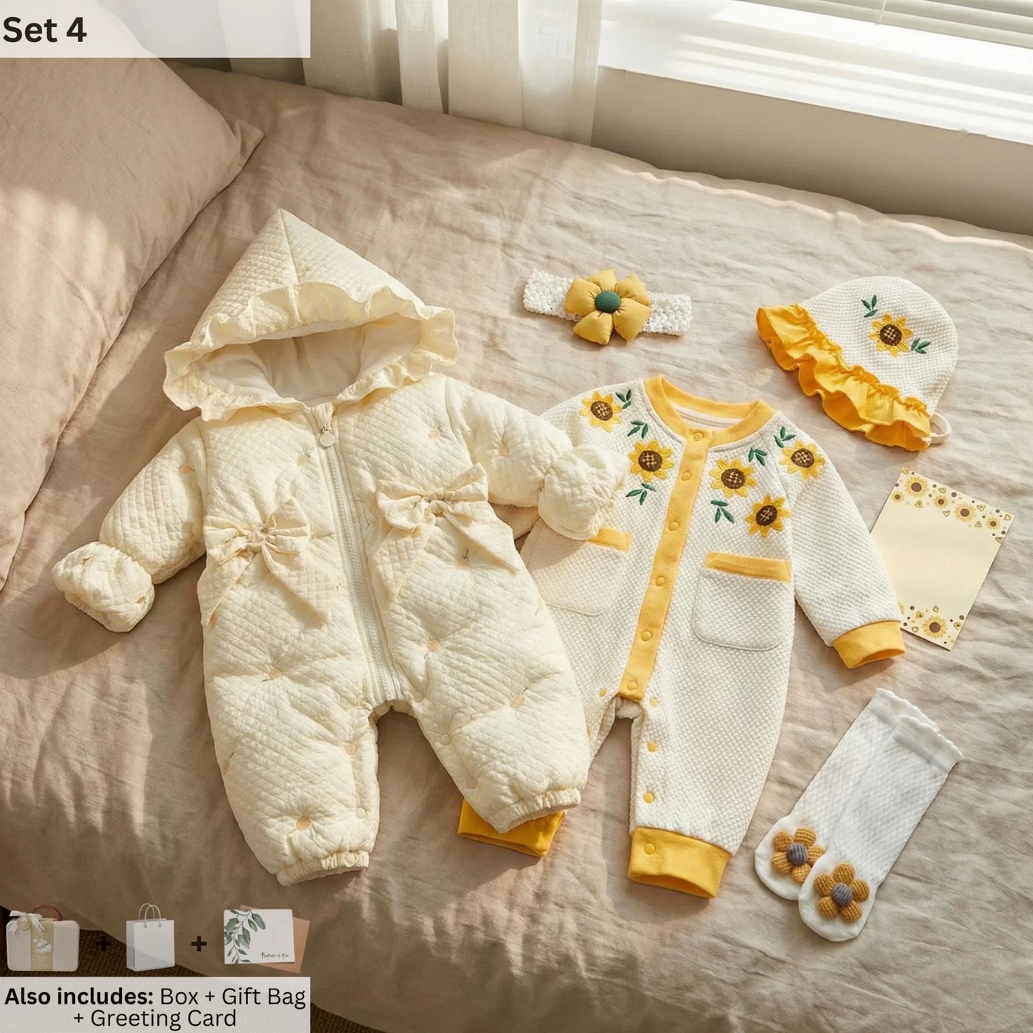 Girasole Baby Gift Set in Keepsake Suitcase