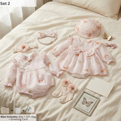 Butterfly Baby Gift Set in Keepsake Suitcase