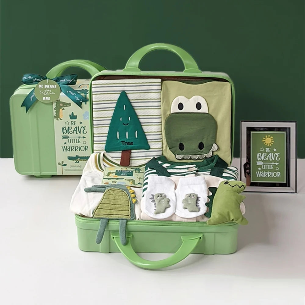 Croco Baby Gift Set in Keepsake Suitcase