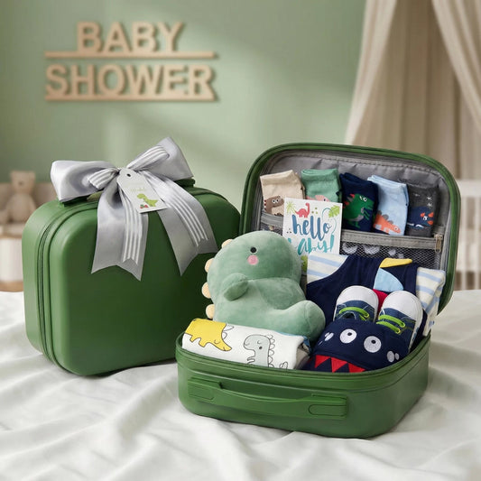 Dino Baby Gift Set in Keepsake Suitcase