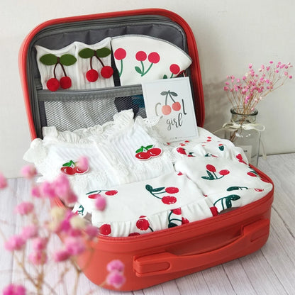 Cherry Baby Gift Set in Keepsake Suitcase
