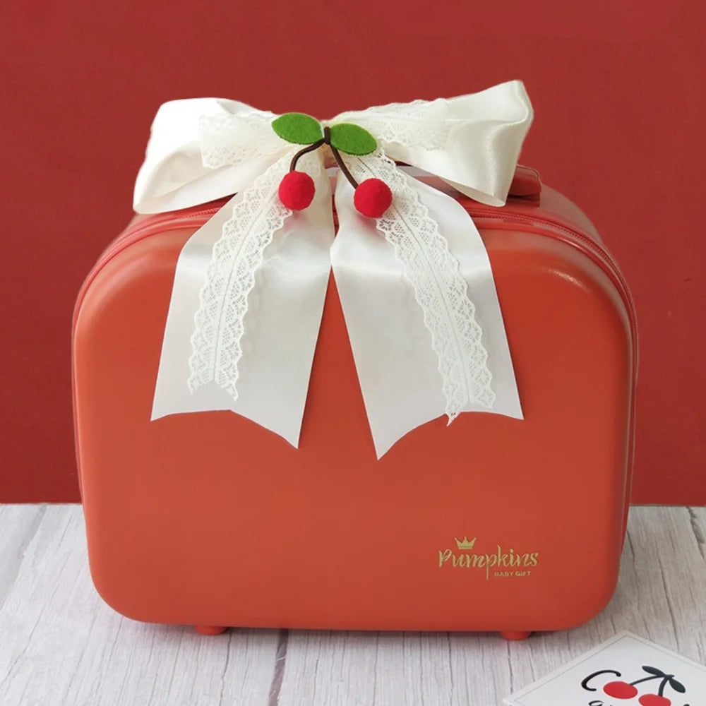 Cherry Baby Gift Set in Keepsake Suitcase