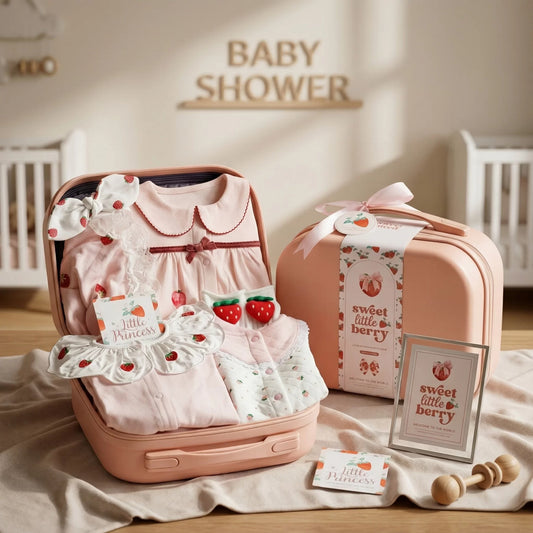 Berry Baby Gift Set in Keepsake Suitcase