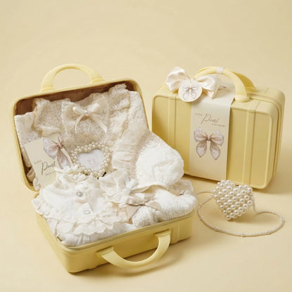 Pearl Baby Gift Set in Keepsake Suitcase