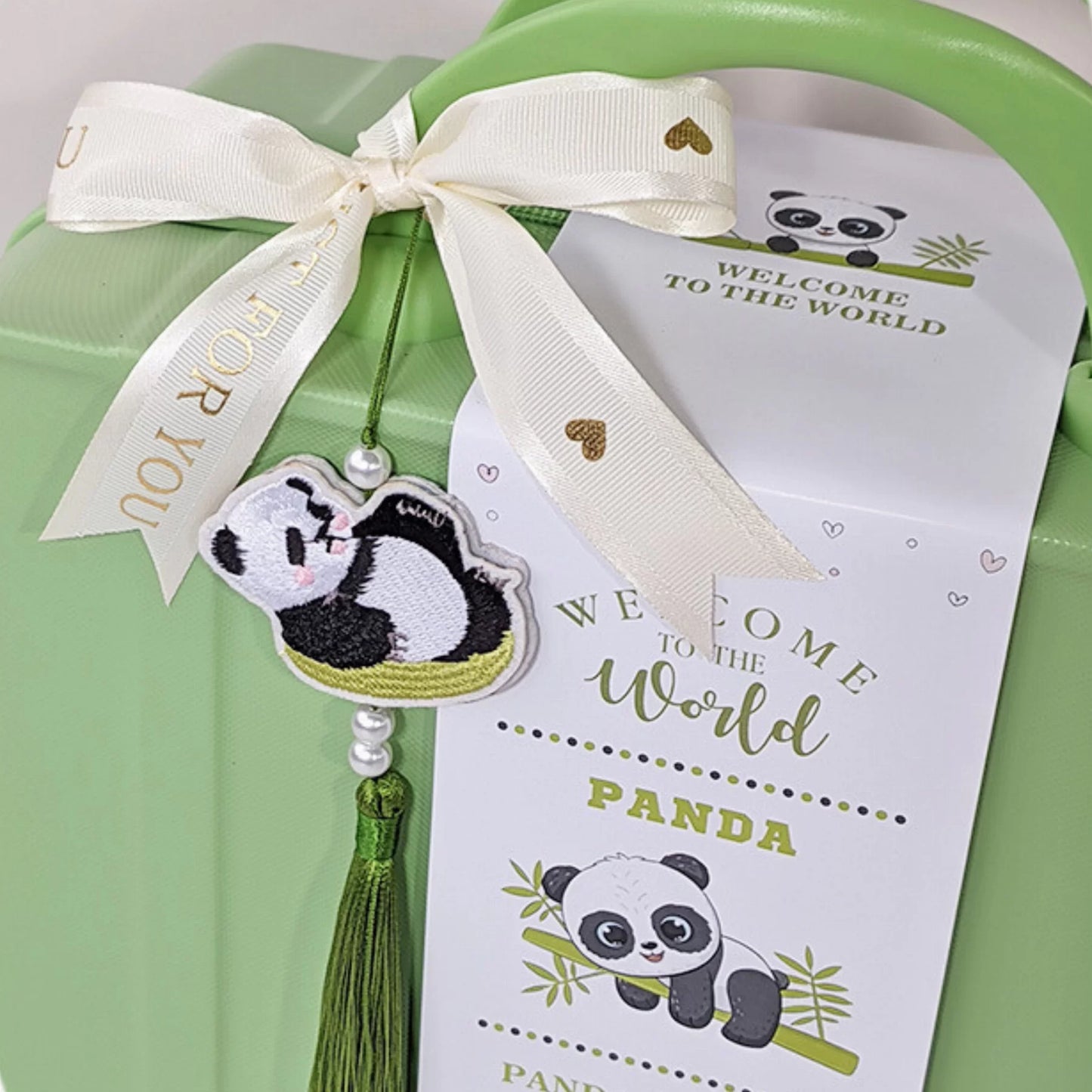 Panda Baby Gift Set in Keepsake Suitcase