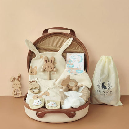 Rabbit Baby Gift Set in Keepsake Suitcase