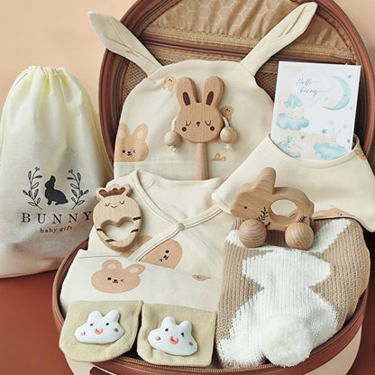 Rabbit Baby Gift Set in Keepsake Suitcase