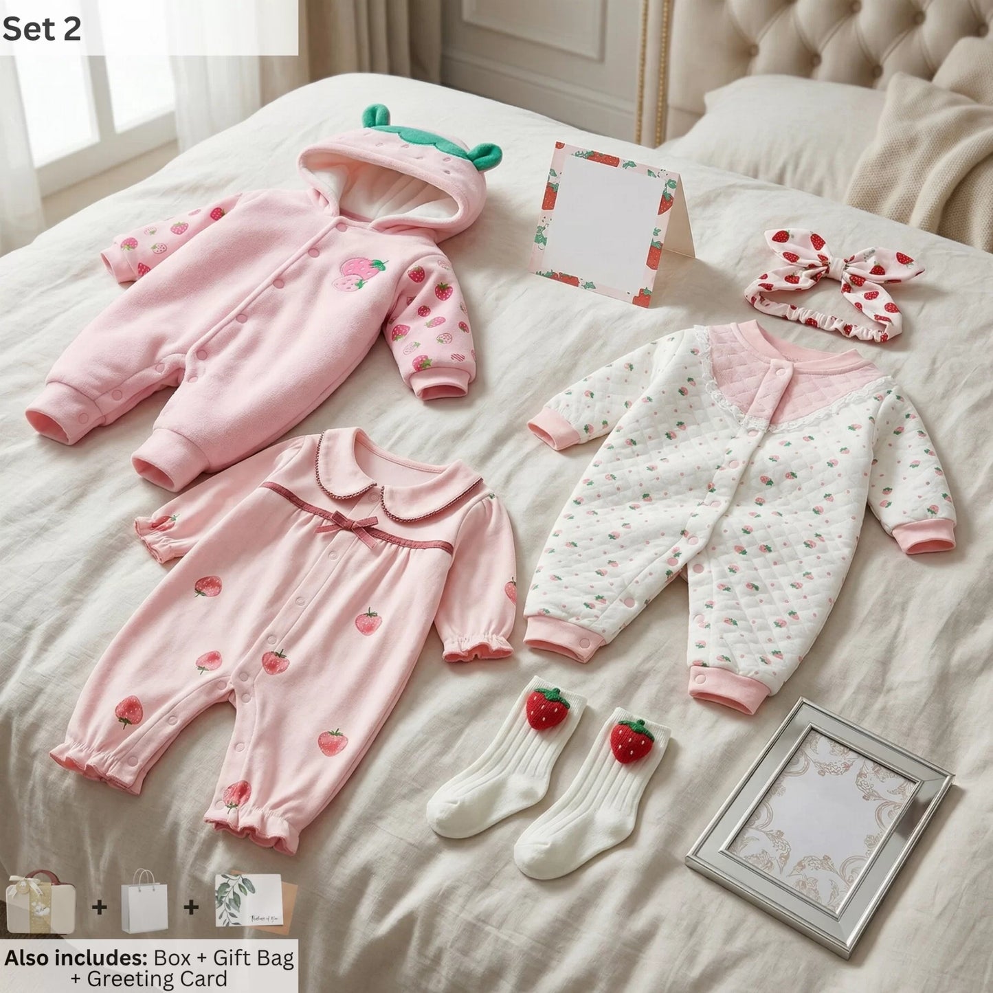 Berry Baby Gift Set in Keepsake Suitcase